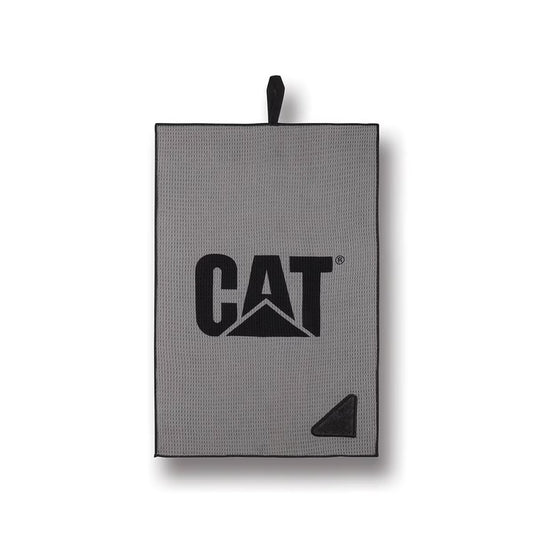 Cat® Gray Scrubber Golf Towel – 16” x 24”
