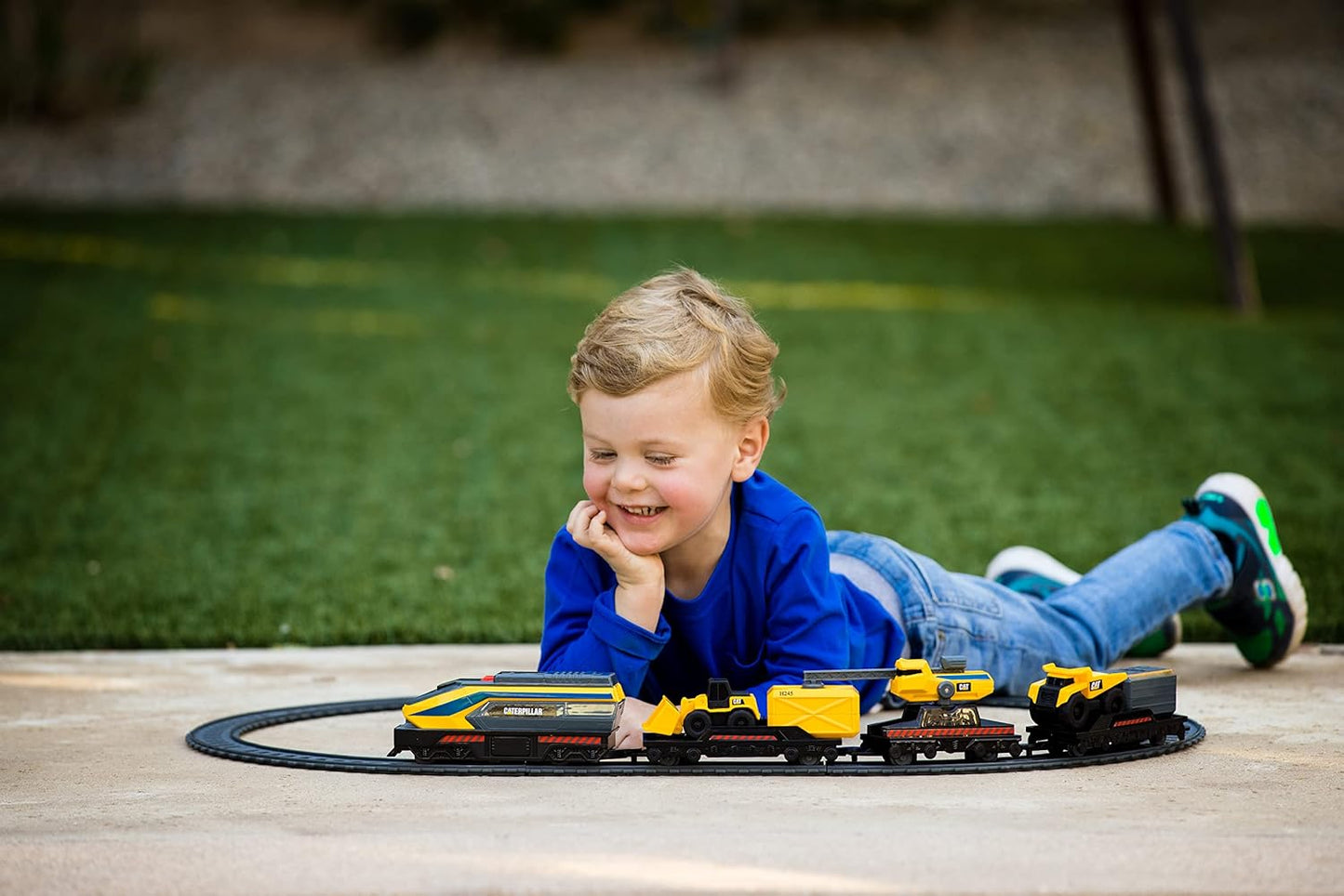 CAT® Little Machines Power Tracks Train Set