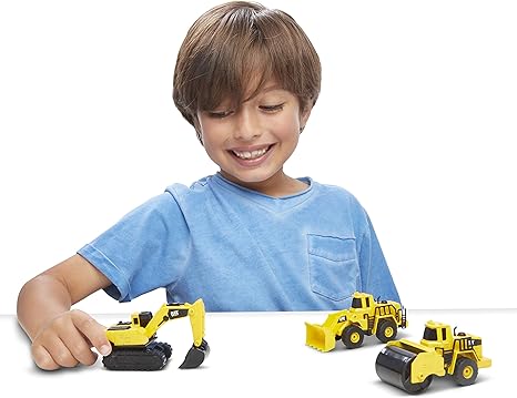 CAT® Metal Steam Roller/Wheel Loader/Excavator 3 Pack