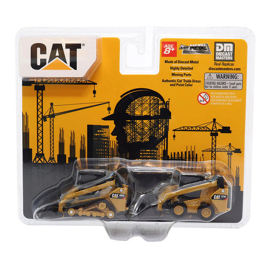 CAT® 1:64 Scale Twin Pack – 272D2 Skid Steer Loader & 297D2 Compact Track Loader