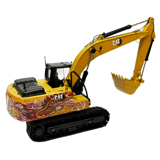 1:50 Cat® 320 GX Hydraulic Excavator with Dragon Totem Decoration