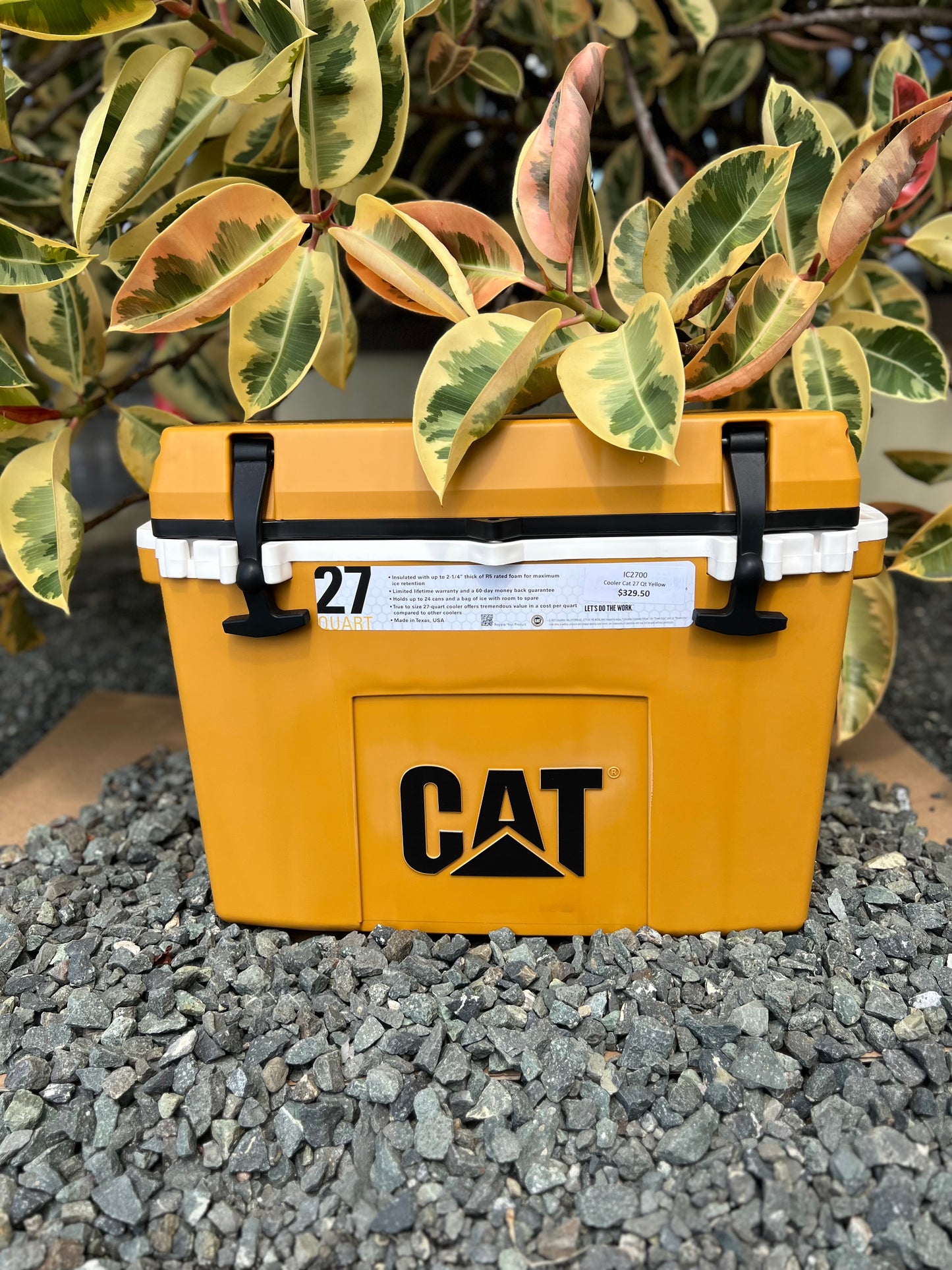 CAT® 27-Quart Cooler - Yellow