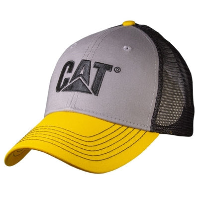 CAT® Gray With Yellow Visor Cap
