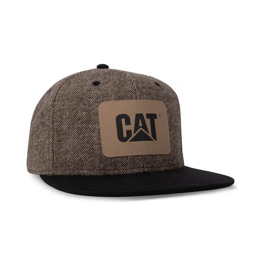 Cat® Brown Flat Bill Chambray Cap