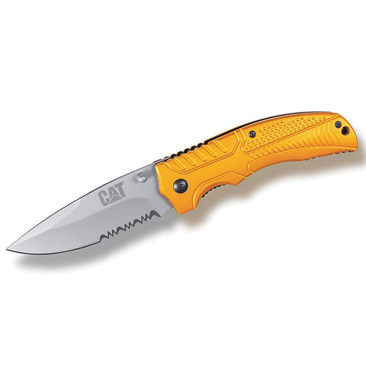 CAT® 7 1/8" Drop-Point Serrated Folding Knife