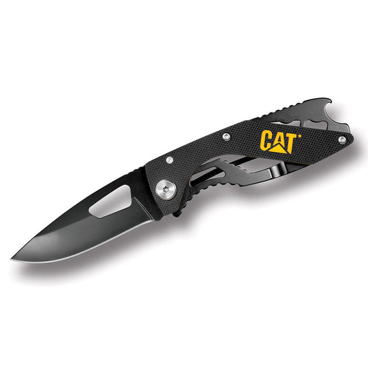 CAT® 6 1/4" Drop-Point Folding Knife With Bottle Opener