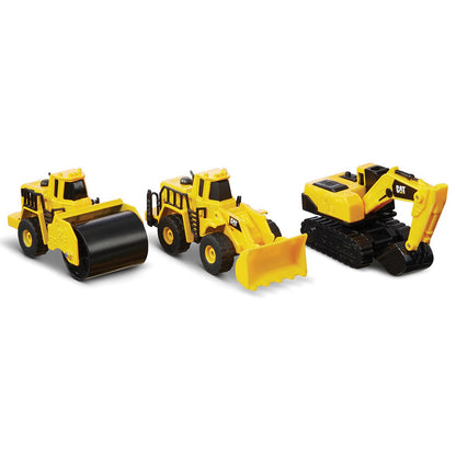 CAT® Metal Steam Roller/Wheel Loader/Excavator 3 Pack