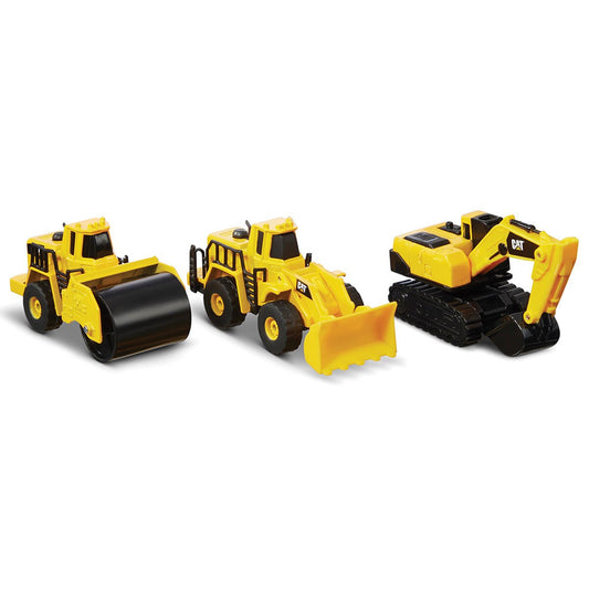 CAT® Metal Steam Roller/Wheel Loader/Excavator 3 Pack