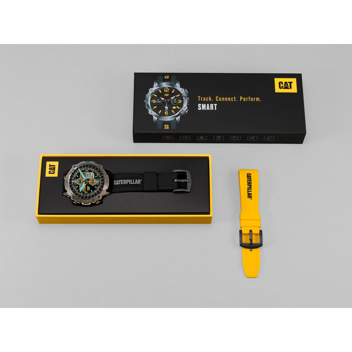 Reloj inteligente híbrido Cat® – Negro/Amarillo