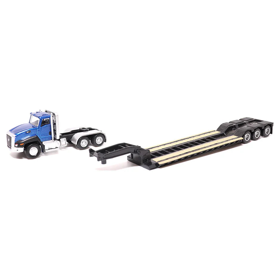 CAT® 1:87 Scale Model – CT660 Day Cab Tractor with Lowboy Trailer and 315C L Hydraulic Excavator