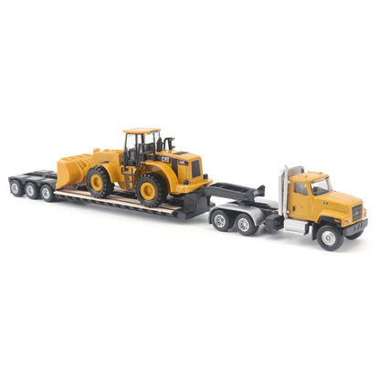 CAT® 1:87 Scale Model – CT681 Day Cab Tractor with Lowboy Trailer and 950G Wheel Loader