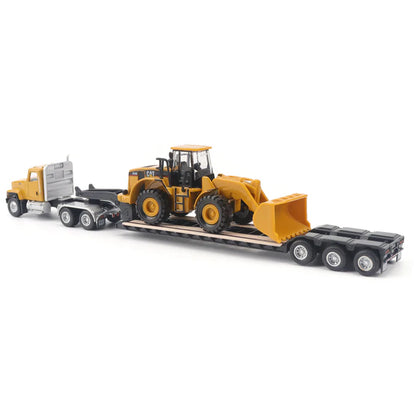 CAT® 1:87 Scale Model – CT681 Day Cab Tractor with Lowboy Trailer and 950G Wheel Loader