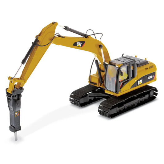 CAT® 1:50 Scale Model – 320D L Hydraulic Excavator with Hammer