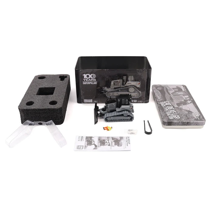 Cat® D6 LGP VPAT Track-Type Tractor – 1:50 Scale Diecast Model, Black Centennial Edition