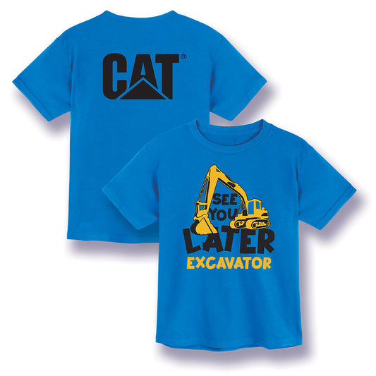 CAT® Blue Toddler Excavator T-Shirt