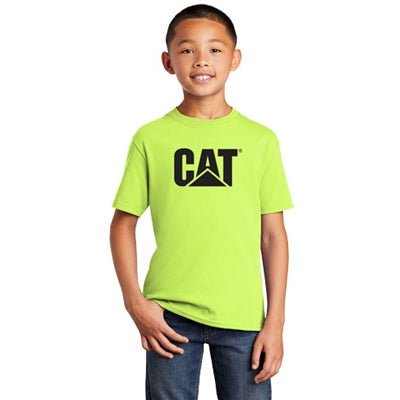 CAT® Kids' Neon Yellow Tee