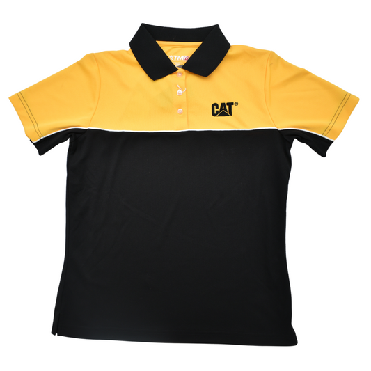 CAT® Ladies Yellow & Black Polo