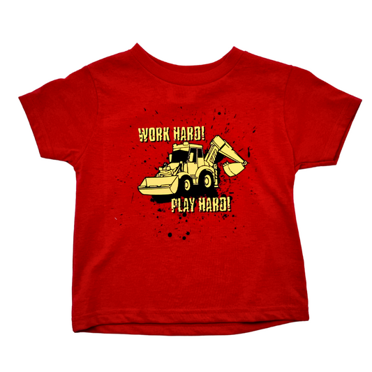CAT® Kids' "Work Hard, Play Hard" T-shirt - Red